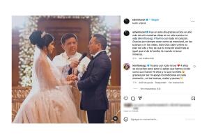 Kimberly Flores celebra cuatro años de casada con Edwin Luna