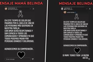 Mensajes de Belinda y su mamá tras el anuncio de ruptura de Christian Nodal.  