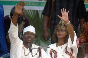 Whitney Houston And Bobby Brown Attend Black Hebrews Ceremony