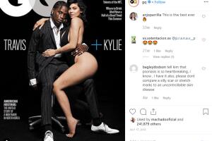 Kylie Jenner y Travis Scott en GQ, julio 2018