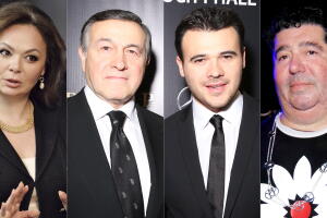 De izqda. a dcha. Natalia Veselnitskaya, Aras y Emin Agalarov y Rob Goldstone.