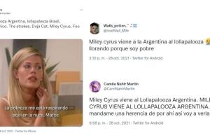 Reacciones en Twitter a Miley Cyrus en el Lollapalooza Argentina 2022