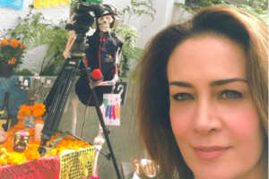 Anette Michel en ofrenda 