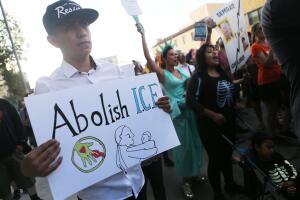 Protestors Hold March In L.A. Against Separation Of Children Of Immigrants