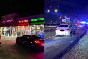 menores de edad arrestados persecución robo gasolinera Manor Texas