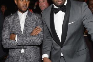 Usher y Diddy junto Pre Grammys