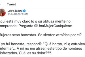 Laura Zapata ofendió a internautas con sus comentarios.