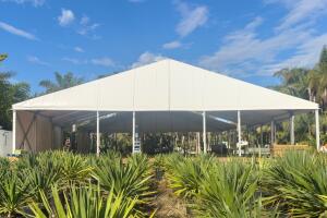 Esta será la carpa en donde se llevaría a cabo la fiesta