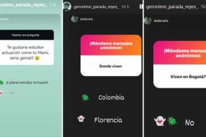 Gerónimo Parada, hijo de Sandra Reyes, respondió preguntas de sus seguidores