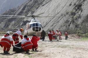 Avión caído en Irán
