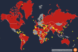 Mapa de todas las disputas territoriales actuales en el mundo. 