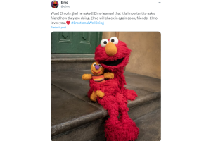 Elmo se hace viral en X (Twitter) por preguntar cómo están sus seguidores