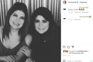 Victoria Ruffo y su hermana Marcela