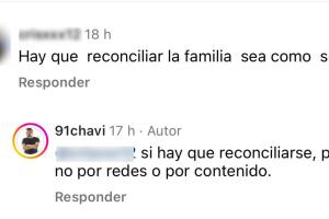 Así respondió Chavi a quien le pide "reconciliar a la familia".

