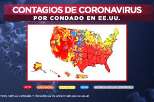 Contagios de coronavirus en EEUU