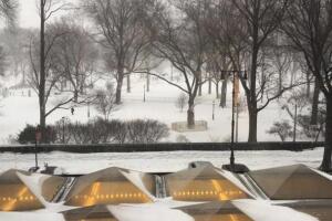 NY amanece totalmente blanca por tormenta de nieve