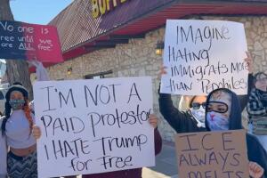 protestas contra ICE Kyle condado Hays Texas