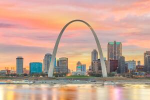 St. Louis downtown city skyline