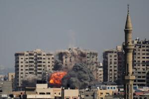 Gaza Comes Under Sustained Bombardment By Israel After Hamas Attacks