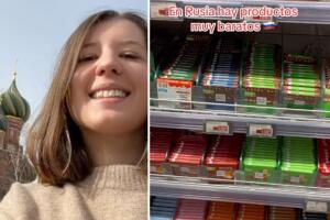 Influencer rusa se hace viral tras revelar qué alimentos son más baratos en su país que en México
