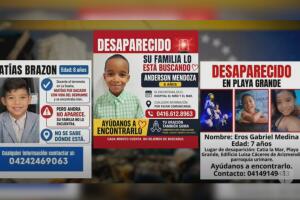 Menores desaparecidos La Guaira