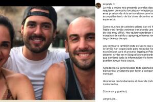 Este es el mensaje que publicó Jorge, el hermano de Pablo Lyle. 