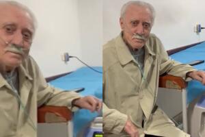 Así se dejó ver Julio Alcázar hace un año: conectado a un concentrador de oxígeno. 