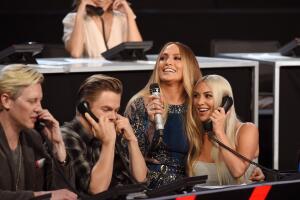 Jennifer Lopez y Kim Kardashian en Somos Live