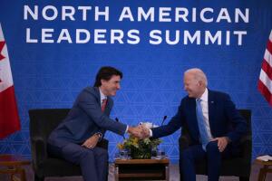 MEXICO-US-CANADA-DIPLOMACY-POLITICS-BIDEN-TRUDEAU