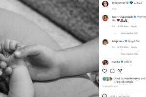 Esta es la prinera foto del segundo bebé de Kylie Jenner.