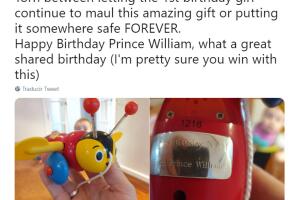 Regalo del príncipe William a la hija de la primer ministro de Nueva Zelanda