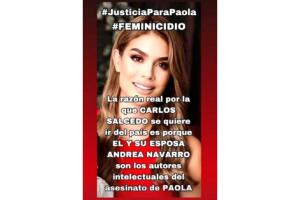 Madre de Carlos Salcedo acusa a su hijo de la muerte de Paola