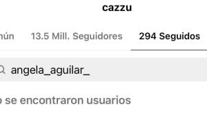 Se corroboró que Cazzu no seguía a Ángela Aguilar en Instagram hasta la mañana de este domingo 2 de junio.