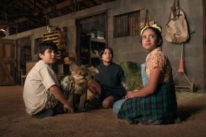 Nickolas Verdugo as Memo, Evan Whitten as Alex and Ashley Ciarra as Luna in Chupa. Cr Netflix.jpg