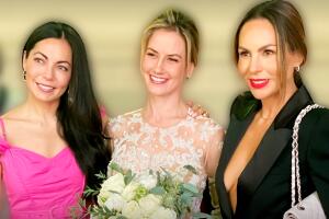 Altair Jarabo se reencuentra en su boda civil en París con sus amigas actrices de la telenovela 'Código Postal'