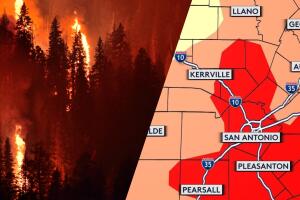 Emiten alerta roja por riesgo extremo de incendios en el centro de Texas