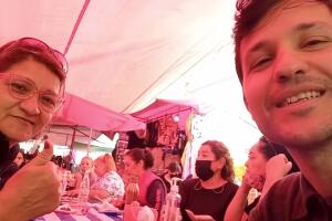 David Ruiz junto a su mamá