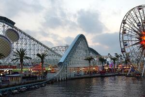 This 06 February 2001 photo shows a view of Disney