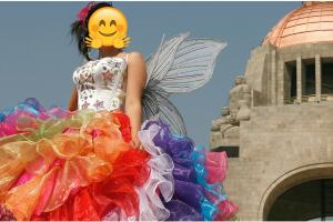 vestido 15 años colorido