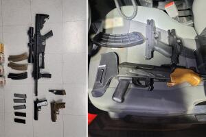 Encuentran armas y migrantes escondidos en vehículos en Arizona