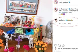 Reacción de Humberto Zurita al altar de Rocío Sánchez Azuara