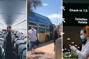 El uso de máscara será opcional en aerolíneas, aeropuertos y transporte público. 