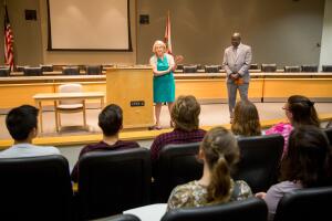 Estudiantes Visitan a Congresistas