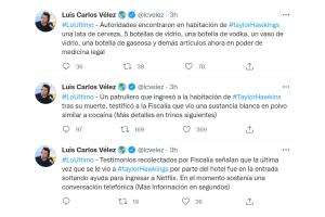Luis Carlos Vélez informa sobre la muerte de Taylor Hawkins