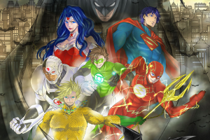 Portada Justice League Batman manga