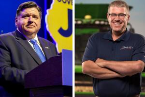 J.B. Pritzker y Darren Bailey.