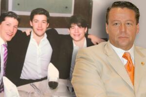 Alfredo Adame y sus hijos