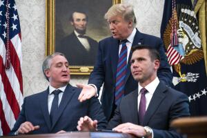 Trump holds press conference in Oval Office