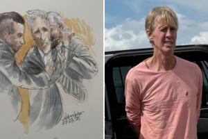 Tras el veredicto, Routh intentó hacerse daño en la sala de tribunal mientras los Marshalls lo contenían.