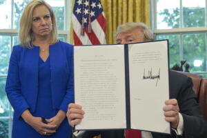 La orden ejecutiva firmada por Trump.